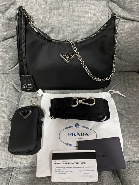 prada re nylon crossbody bag|Prada small nylon shoulder bag.